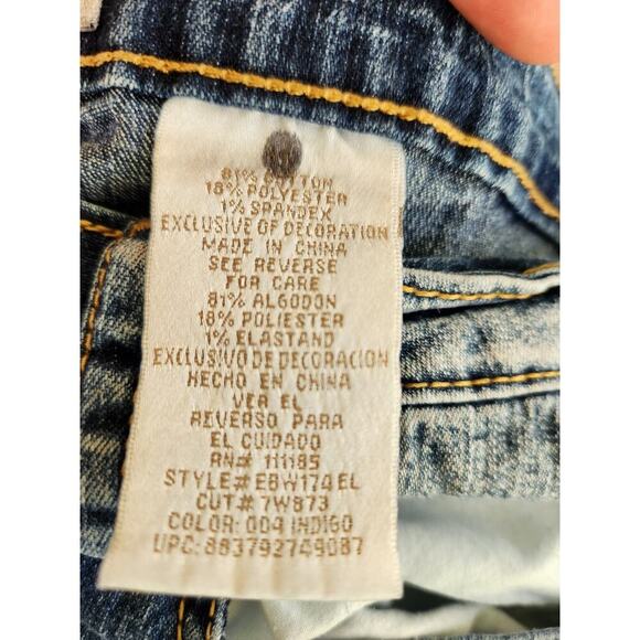 Phat Fashion Silver Label Juniors/Ladies Straight Denim Blue Jeans Sz 15 - Picture 8 of 8